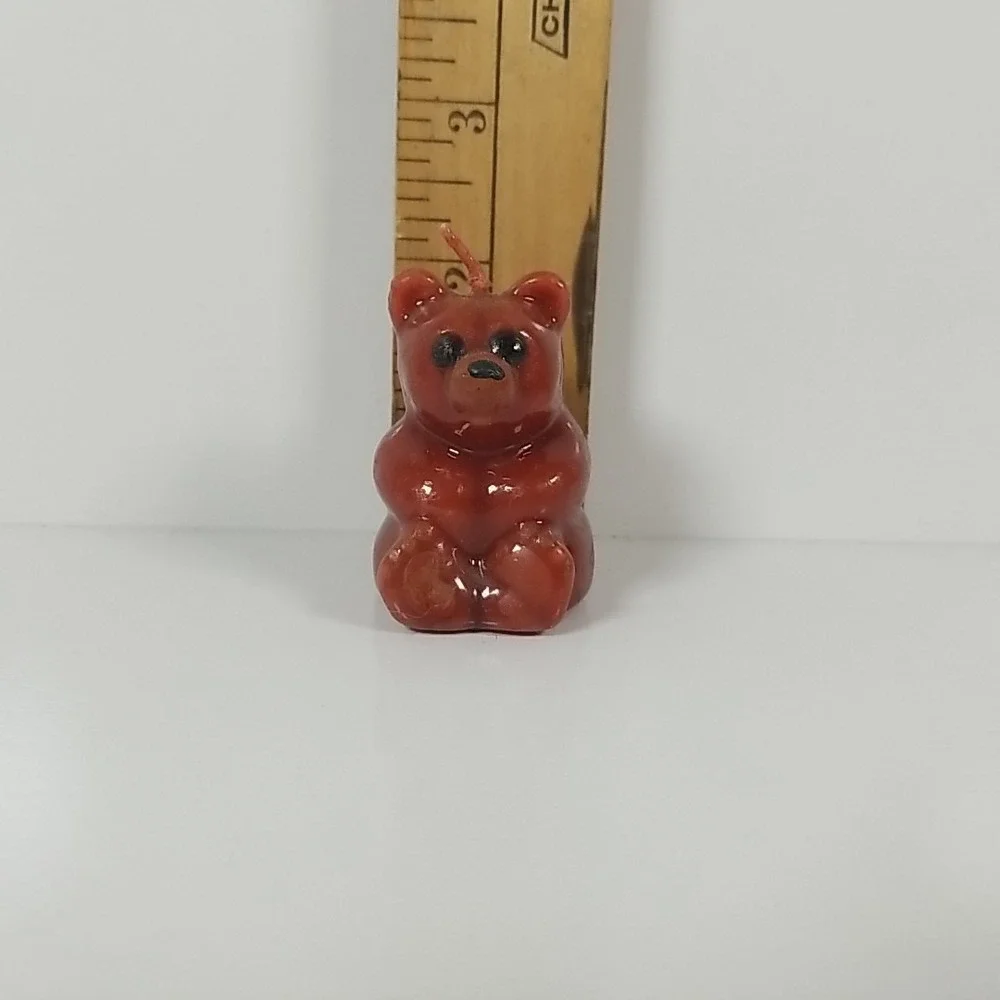 Beautiful Vintage Virgin Teddy Bear Unused Wax Candle Figurine 2